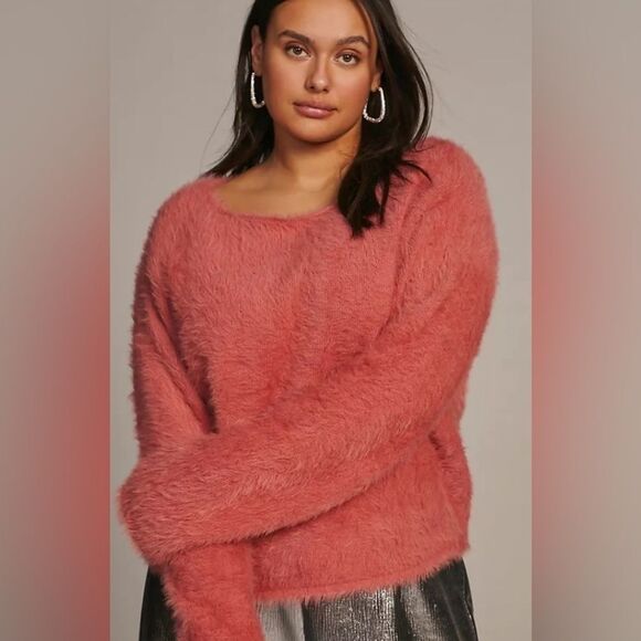 Anthropologie Pilcro Cropped Eyelash Sweater - Picture 7 of 7